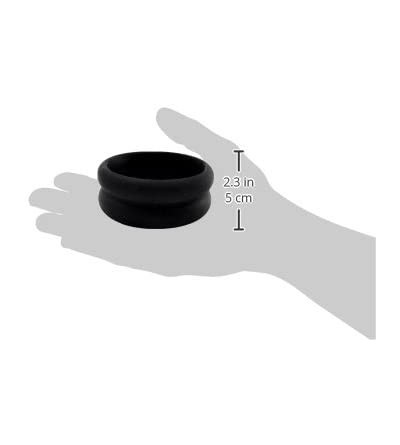 Penis Rings Cock Ring - Silicone - Super Stretch - Black - CU119SCDF8H $16.47