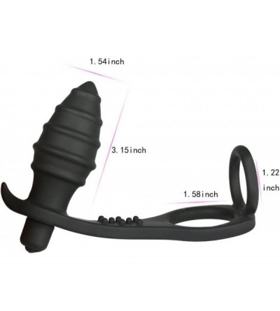 Vibrators Anal Vibrator 10 Speed Prostate Massager Vibrating Anal Plug Silicone Waterproof Sex Toys - C512IS97NFL $14.39