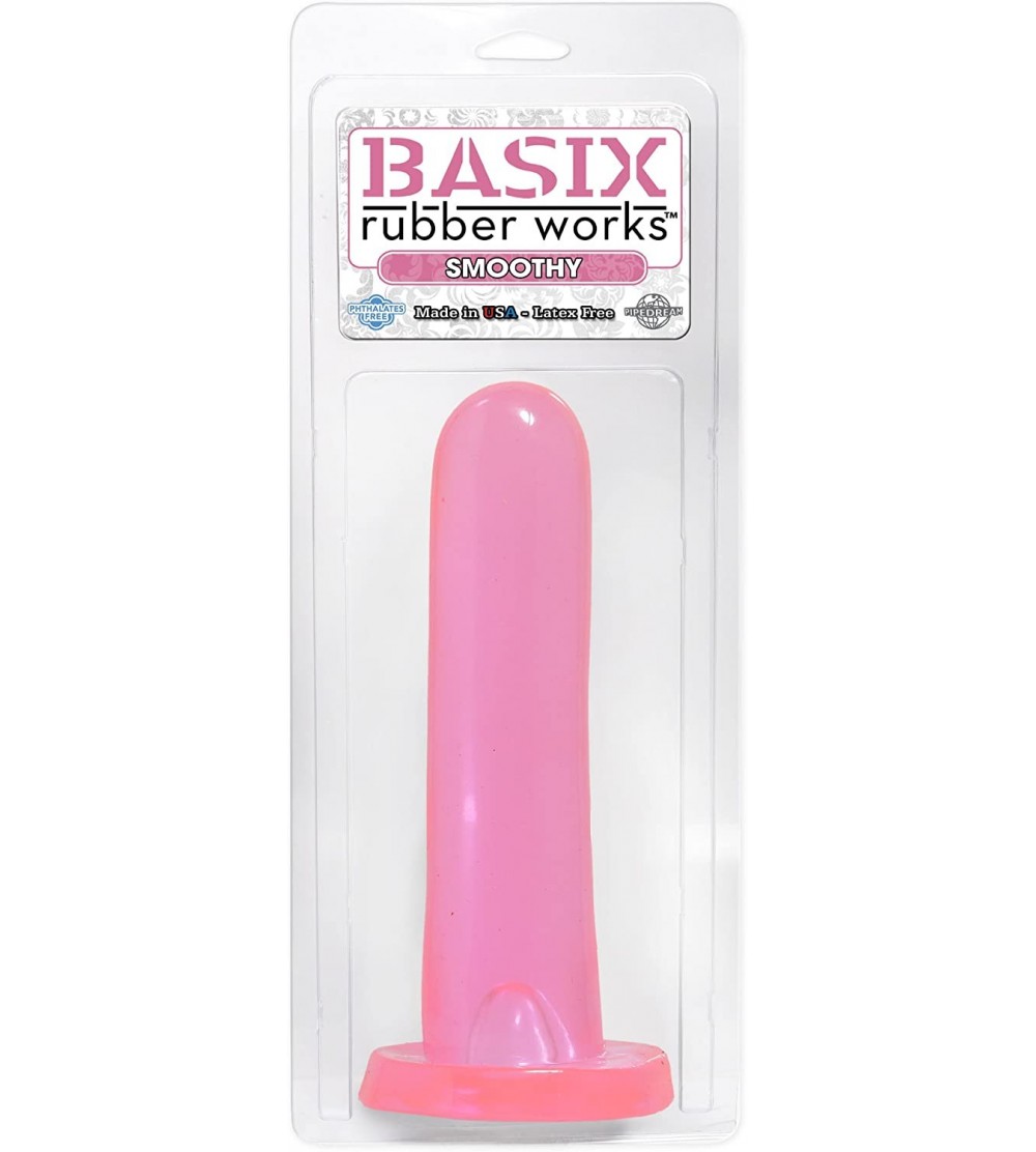 Anal Sex Toys Rubber Works 5-Inch Smoothy Dong- Pink - Pink - CF11274J0C3 $12.66