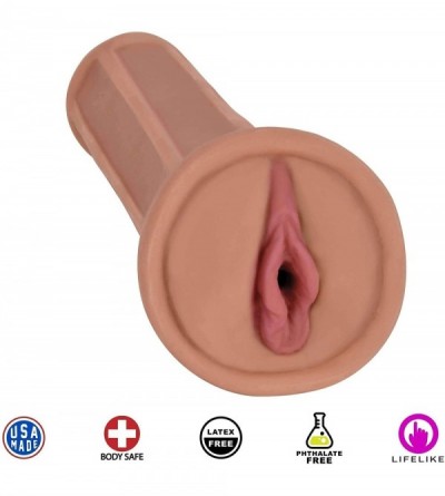 Male Masturbators Mistress Taylor Bioskin Vibrating Pussy Stroker- Flesh - Taylor-light - C818CIX7HUS $23.77