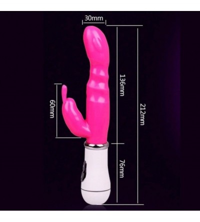 Vibrators Sex Toys-G-spot Massage Sticks Waterproof Multispeed Rabbit Dildo Vibrator for Women (Red) - Red - CQ18566TMOS $9.41