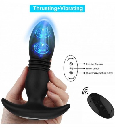 Vibrators Thrusting Anal Vibrator Sex Toy Prostate Massager for Men 7 Thrusting Actions Vibration Modes- Wearable Anal Thrust...