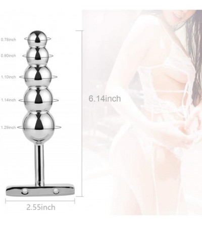 Anal Sex Toys Metal Anal Beads- Gradual Butt Plug Anal Trainer Toys with T Handle- Fetish Kinky Sex Tools for Couple Lover - ...