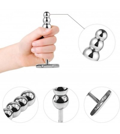 Anal Sex Toys Metal Anal Beads- Gradual Butt Plug Anal Trainer Toys with T Handle- Fetish Kinky Sex Tools for Couple Lover - ...