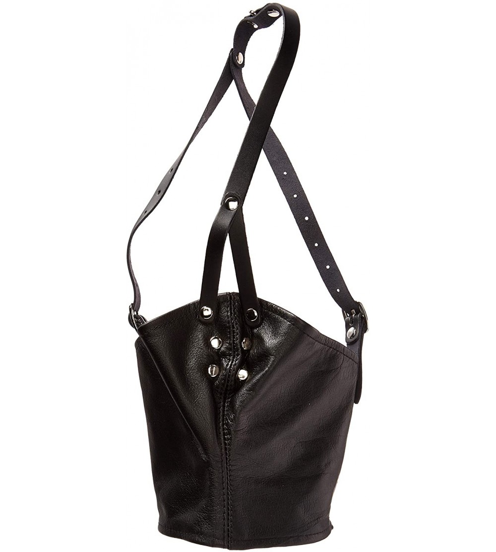 Gags & Muzzles Leather Neck Corset Harness with Stuffer Gag - CT1298VLTU3 $33.49