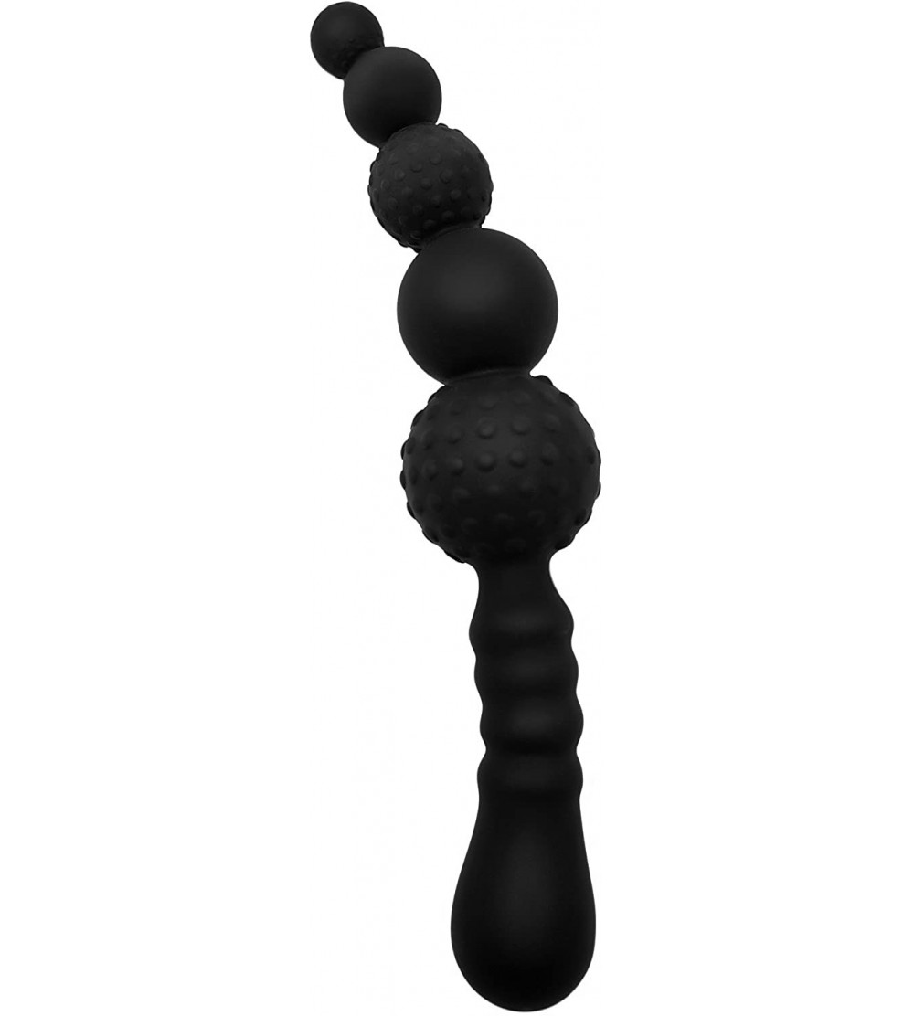 Anal Sex Toys Silicone Anal Wand The Best Anal Beginner Toy For Men & Women - Black - CA12BSP12K9 $22.73