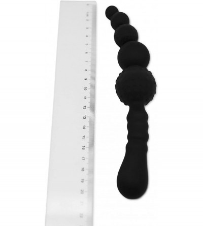 Anal Sex Toys Silicone Anal Wand The Best Anal Beginner Toy For Men & Women - Black - CA12BSP12K9 $22.73