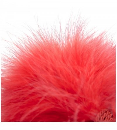 Paddles, Whips & Ticklers Fetish Feathers Teasing Toys Ostrich Feather Wrapped Rope Pole Props - Red - CM18X06NIIR $10.24