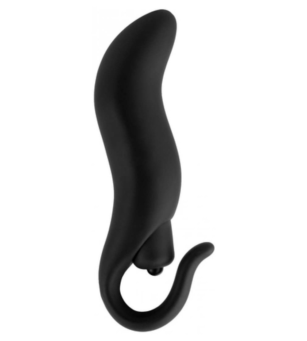 Anal Sex Toys Anal Fantasy Pull Plug Silicone Vibe- 3.25 Inch- Waterproof- Black - CM11GR7BP5L $14.49