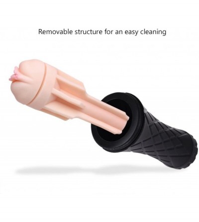 Male Masturbators Male Masturbator Cup 3D Textured Vagina Pussy Stocker Blow Job Sex Toy for Male Masturbation-with Water Bas...