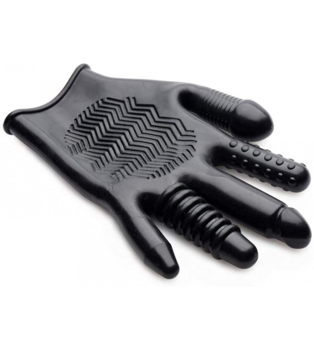 Male Masturbators Pleasure Poker Textured Glove - CJ18C0O5SWE $16.77