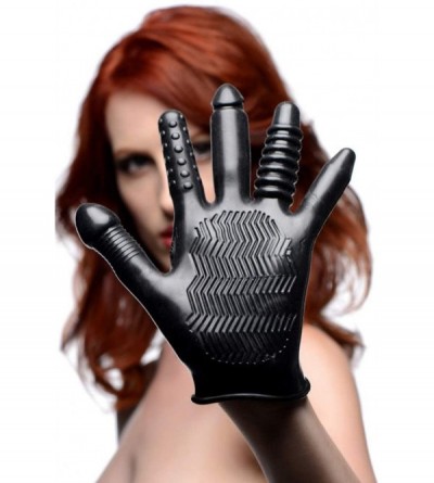 Male Masturbators Pleasure Poker Textured Glove - CJ18C0O5SWE $16.77