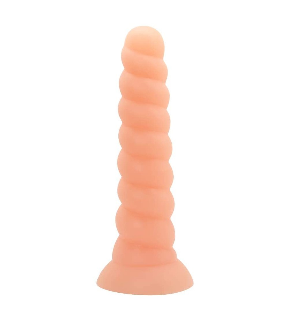 Anal Sex Toys Anal Beads- Screw Design Anal Butt Plug- Super Long Thick G-spot Dildo with Hands Free Suction Cup for Man Woma...