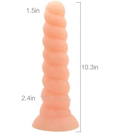 Anal Sex Toys Anal Beads- Screw Design Anal Butt Plug- Super Long Thick G-spot Dildo with Hands Free Suction Cup for Man Woma...