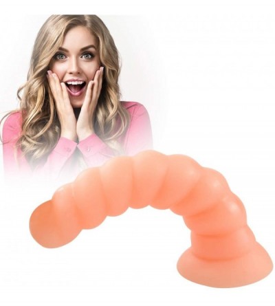 Anal Sex Toys Anal Beads- Screw Design Anal Butt Plug- Super Long Thick G-spot Dildo with Hands Free Suction Cup for Man Woma...