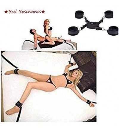 Restraints Adjustable Couple Strap Set Kit for Bed-Use - Fit Almost Any Size Mattress (Black) - CZ18WXQQ2SD $11.52