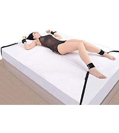Restraints Adjustable Couple Strap Set Kit for Bed-Use - Fit Almost Any Size Mattress (Black) - CZ18WXQQ2SD $11.52