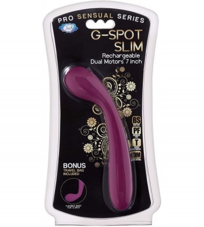 Vibrators G-Spot Slim 7 Inch Flexible Body Vibrator (Plum) - Plum - C118QR2ZKZ3 $32.88