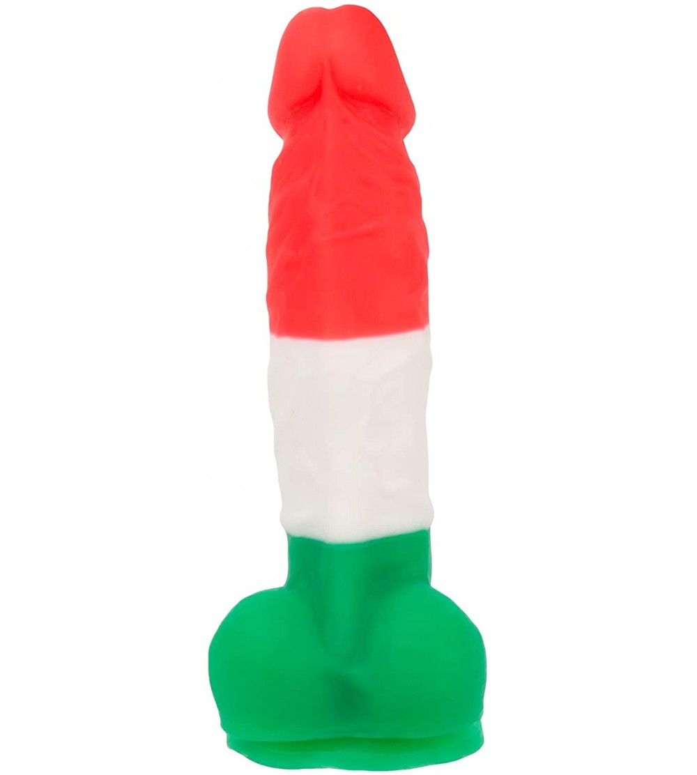 Dildos 7 inch Multicolored Silicone Dildo with Suction Cup- Harness Compatible- Adult Sex Toy- Multicoloured - CB18H54M4X6 $2...