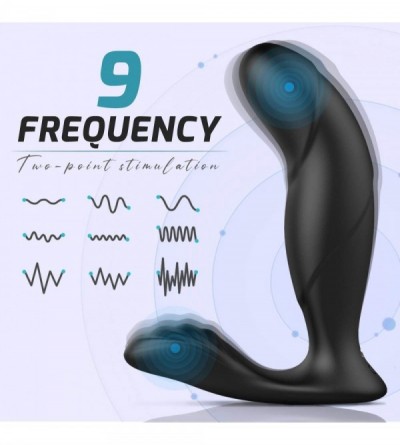 Anal Sex Toys Vibrating Prostate Massager Remote Controlled 9 Speeds Anal Vibrator- Rechargable Anal Butt Plug Wearable Clito...