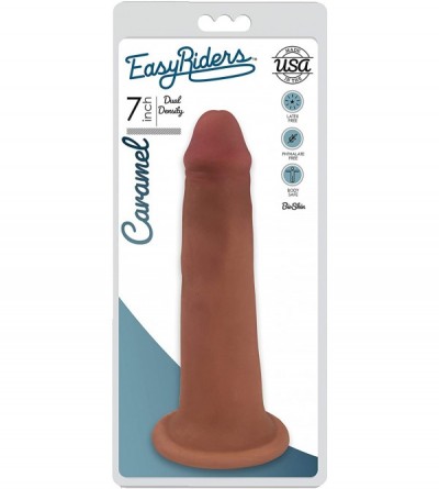 Dildos Easy Riders 7 Inch Dual Density Dildo- Tan - CQ18NRCRL2S $24.00