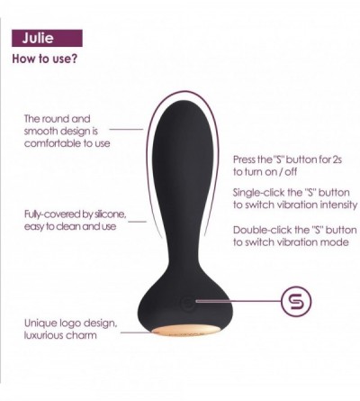 Anal Sex Toys Julie Anal Plug Prostate Massager Adult Sex Toys for Men Remote Control Waterproof Rechargeable Sensuality Anal...