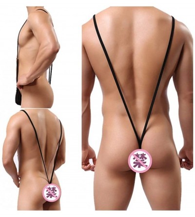 Novelties Men Classified Novelty Thong Adjustable Underwear Gifts for Husband Boyfriend in Valentine Day or Birthday- Black -...
