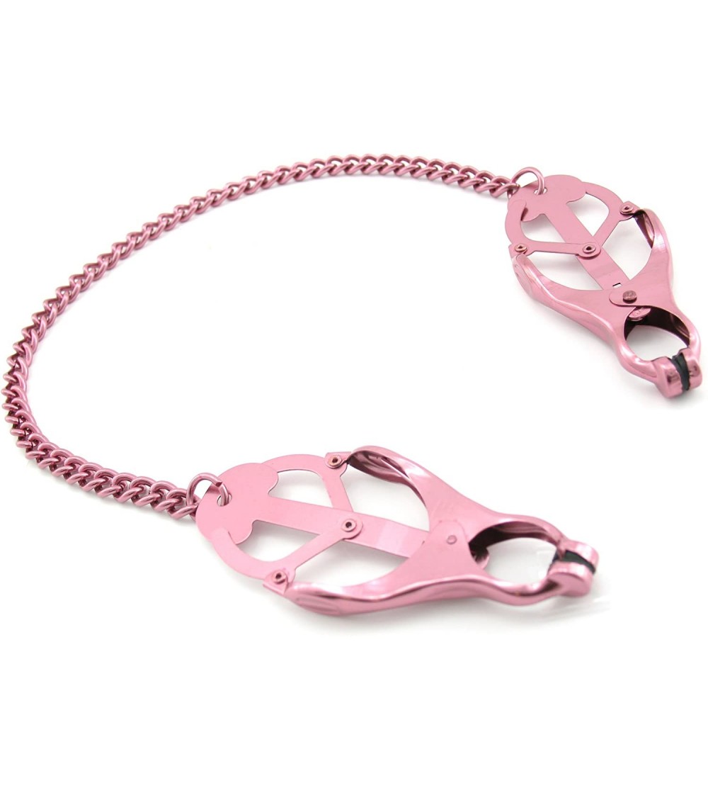Nipple Toys Clover Nipple Clamps- Pink - Pink - C3113KWXZJZ $14.23