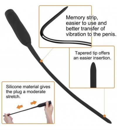 Catheters & Sounds Silicone Urethral Sounds Multiple Vibrating Urethral Dilator Sleek Sperm Plug Penis Stimulating Massager S...