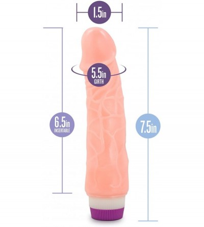 Vibrators 7.5" Soft Realistic Vibrating Dildo - Multi Speed Thick Veiny Vibrator - Sex Toy for Women - Sex Toy for Adults (Be...