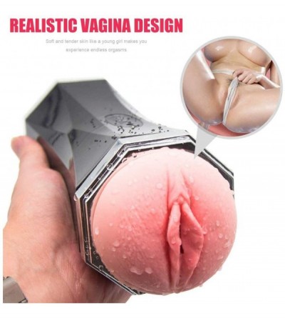 Male Masturbators Men Automatic Piston Cup Handsfree 8 Patterns Vagina and Mouth Simulation Sleeve Stroker Men Oral Adullt To...