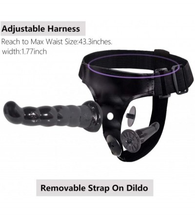 Dildos Strap on Dildo Wearable Sex Harness with 2 Removeable Dildo Realistic Penis for Female Masturbation SM Adult Sex Toys ...