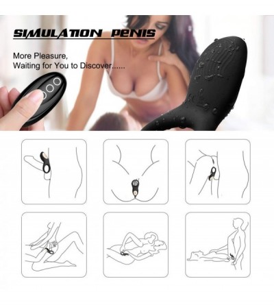 Penis Rings Relax Toy Pennis Ring for Men Strong Vibrating Penis Ring with Testicular Ring Vibration Mode for Men Longer Last...