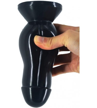 Dildos Anal Plug Sex Toys Strong Suction Cup Hand-Free Women Men Masturbation Couple Flirt Tools(Black) - Black - CM18UZD87TK...