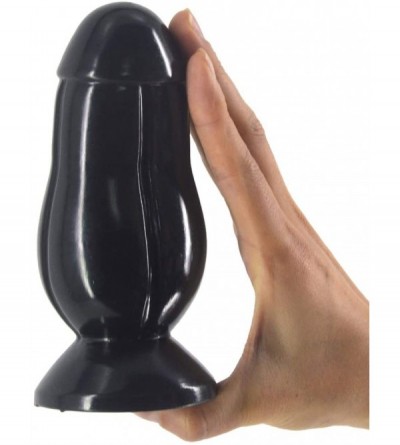 Dildos Anal Plug Sex Toys Strong Suction Cup Hand-Free Women Men Masturbation Couple Flirt Tools(Black) - Black - CM18UZD87TK...