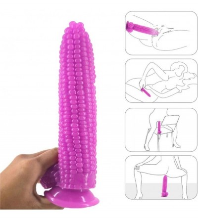 Dildos Corn Dildos with Hand-Free Suction Cup 8.3 inch Realistic Penis for Women Masturbation (Purple) - Purple - CU18XNHETT5...