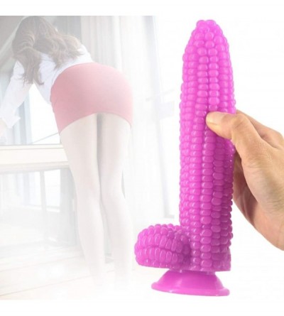 Dildos Corn Dildos with Hand-Free Suction Cup 8.3 inch Realistic Penis for Women Masturbation (Purple) - Purple - CU18XNHETT5...