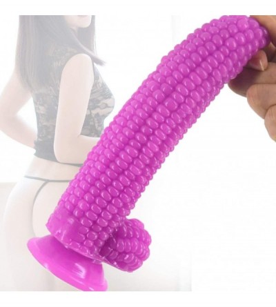 Dildos Corn Dildos with Hand-Free Suction Cup 8.3 inch Realistic Penis for Women Masturbation (Purple) - Purple - CU18XNHETT5...