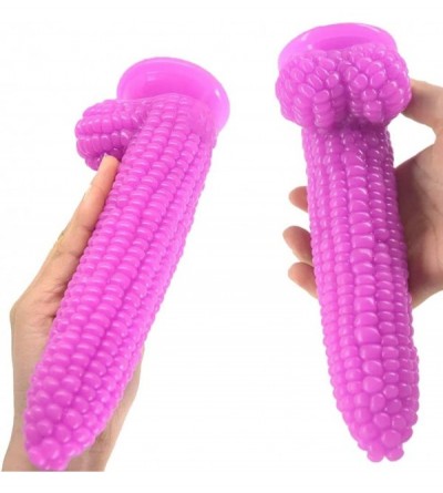 Dildos Corn Dildos with Hand-Free Suction Cup 8.3 inch Realistic Penis for Women Masturbation (Purple) - Purple - CU18XNHETT5...