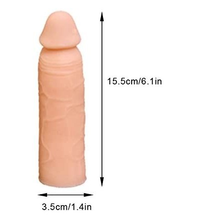 Pumps & Enlargers Penis Sleeve Super Soft Cock Sleeve for Big Dick Large Cock Sleeve Penis Extender Reusable Condoms for Men ...