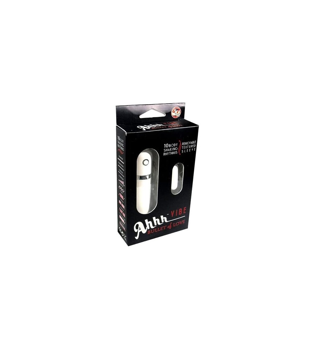 Vibrators Ahh Vibe Bullet Of Love Remote Control Bullet- Silver - Silver - CI11MJW7BAZ $9.24