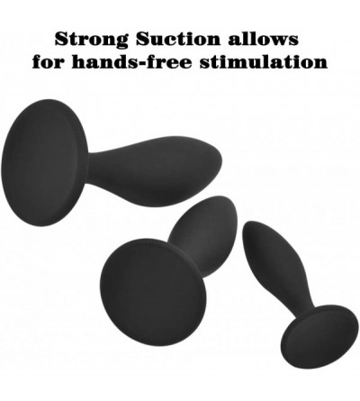 Anal Sex Toys Anal Training Butt Plug Kit- 3pcs Silicone Anal Sex Toy with Suction Cup for Beginner & Advancer - CX19GIXAQZM ...