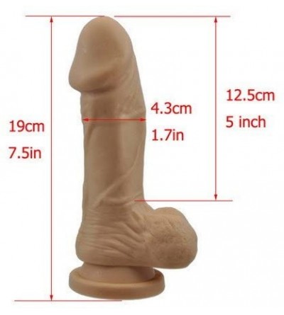 Dildos Flesh Color Dildos Safe TPE Materials Realitic Penis Adult Sex Toys for Women Sex Products - CC11PMEA87F $30.76