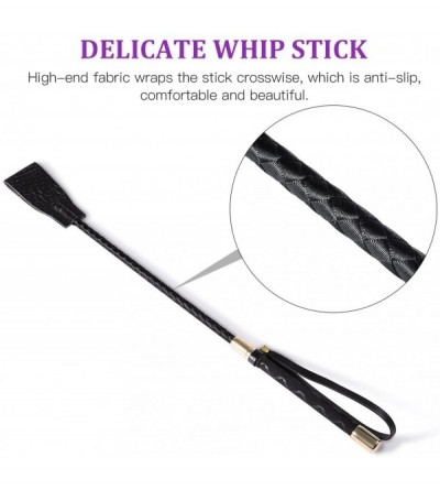 Paddles, Whips & Ticklers SM Leather Whip BDSM Flirting Fantasy Adult Toys with Anti-Slip Handle- Sexual Abuse Paddle - Whip ...