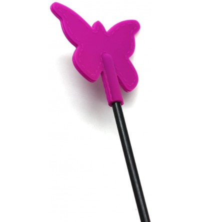 Paddles, Whips & Ticklers Silicone Riding Crop Horse Whip Spanking with Slapper Butterfly Shape Jump Bat - Lilac - CU18GNYQAX...