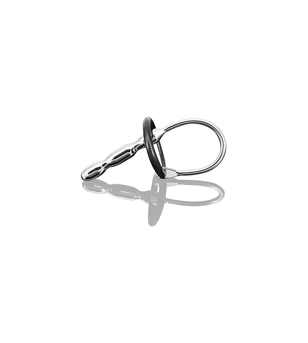 Catheters & Sounds Urethral Sounds with 2pcs Penis Rings Hypoallergenic Stainless Steel Urinary Plug Beads Stimulate Urethral...