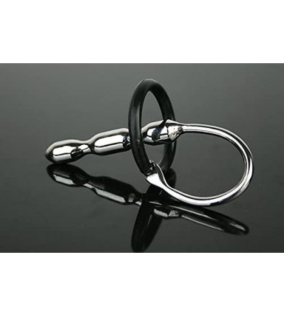 Catheters & Sounds Urethral Sounds with 2pcs Penis Rings Hypoallergenic Stainless Steel Urinary Plug Beads Stimulate Urethral...