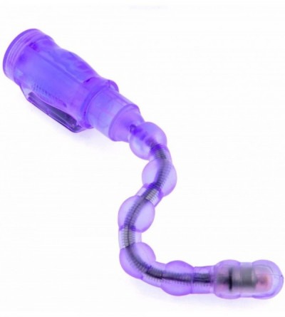 Anal Sex Toys 6 Speed Beads Anal Vibrator (Purple) - CL12EE0KRID $12.02