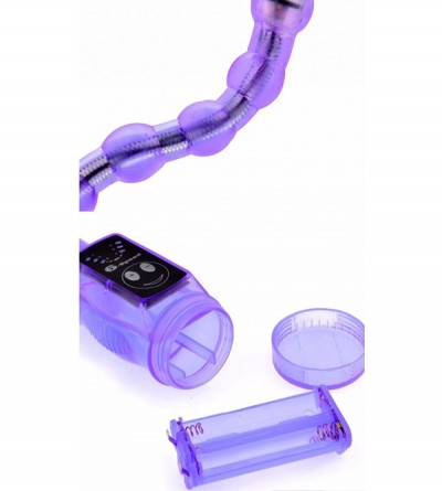 Anal Sex Toys 6 Speed Beads Anal Vibrator (Purple) - CL12EE0KRID $12.02