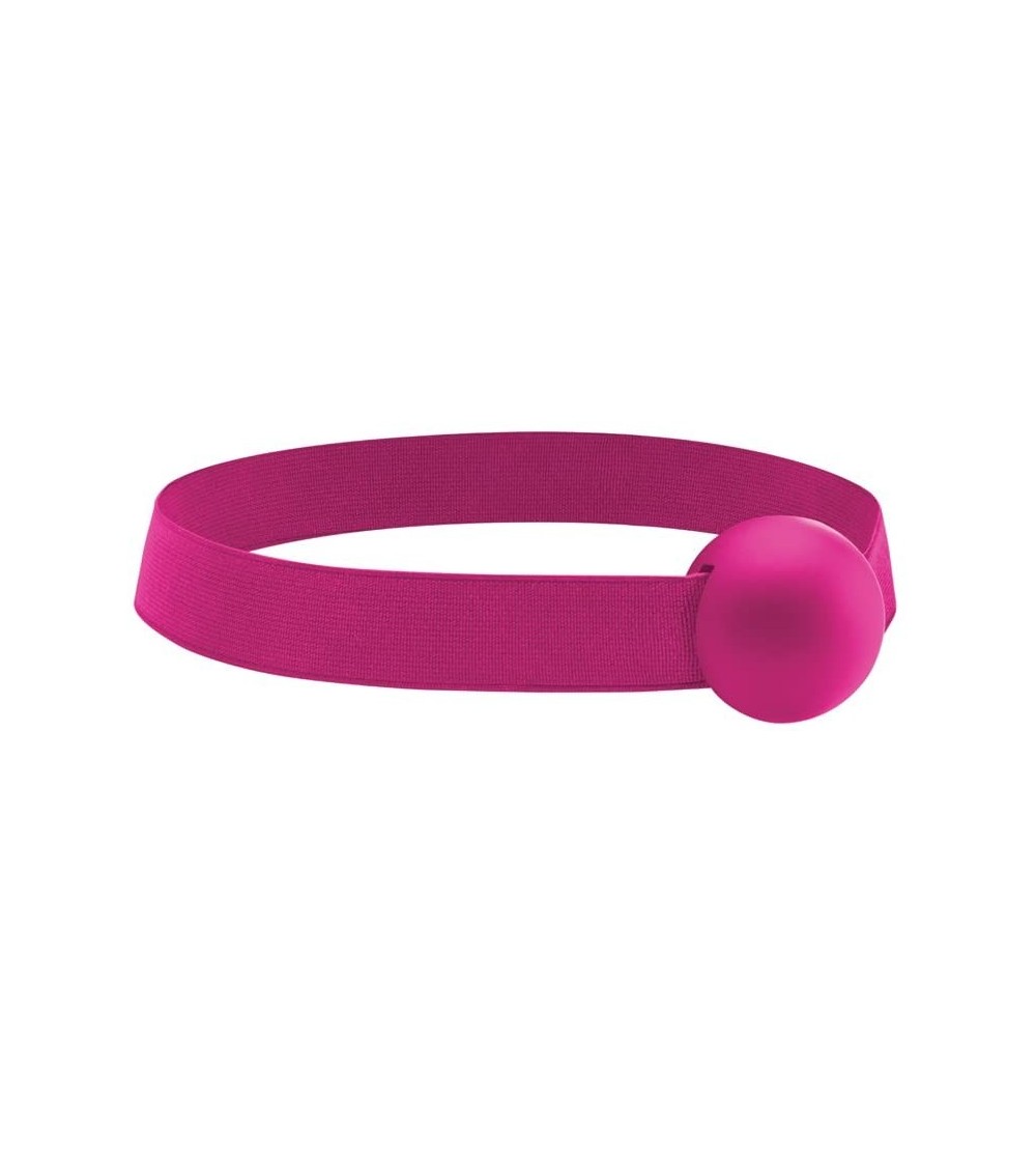 Gags & Muzzles Elastic Ball Gag- Pink - Pink - CF11VZY0TQR $17.56